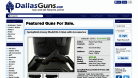 What Dallasguns.com website looked like in 2015 (8 years ago)