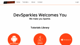 What Devsparkles.com website looked like in 2015 (8 years ago)