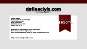 What Defineciyiz.com website looked like in 2015 (8 years ago)