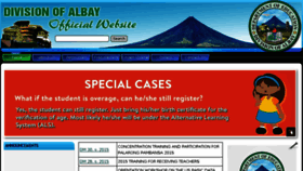 What Depedalbay.com.ph website looked like in 2015 (8 years ago)