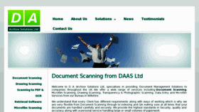 What Daas.co.uk website looked like in 2015 (8 years ago)