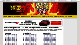 What Dbz.tv website looked like in 2015 (8 years ago)