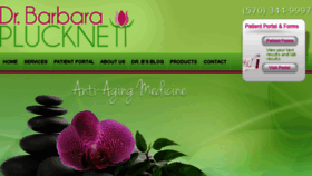 What Drbarbaraplucknett.com website looked like in 2015 (8 years ago)