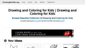 What Drawingforkids.org website looked like in 2015 (8 years ago)