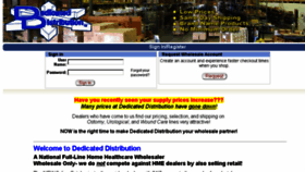 What Dedicateddistribution.com website looked like in 2015 (8 years ago)