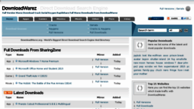 What Downloadwarez.net website looked like in 2015 (8 years ago)