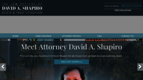 What Davidshapirolaw.com website looked like in 2015 (8 years ago)