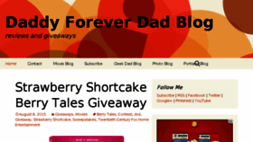 What Daddyforever.com website looked like in 2015 (8 years ago)