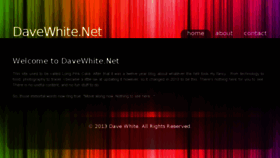 What Davewhite.net website looked like in 2015 (8 years ago)