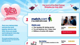 What Datingfriend.co.uk website looked like in 2015 (8 years ago)