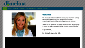 What Drmelina.com website looked like in 2015 (8 years ago)