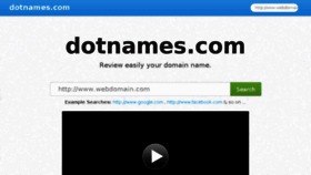 What Dotnames.com website looked like in 2015 (8 years ago)