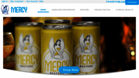 What Drinkmercy.com website looked like in 2015 (8 years ago)