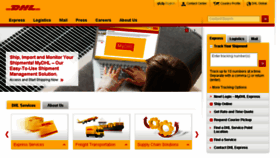 What Dhl.co.bw website looked like in 2015 (8 years ago)