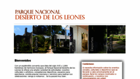 What Desiertodelosleones.mx website looked like in 2015 (8 years ago)