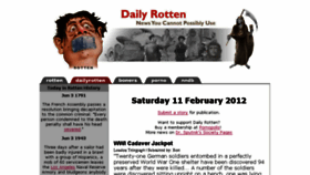 What Dailyrotten.com website looked like in 2015 (8 years ago)
