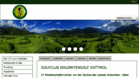 What Dolomitengolf.at website looked like in 2015 (8 years ago)
