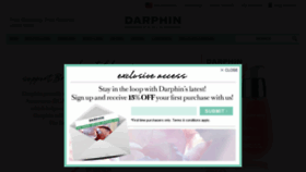 What Darphin.com website looked like in 2015 (8 years ago)