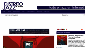 What Distritojazz.es website looked like in 2015 (8 years ago)