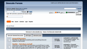 What Devcointalk.org website looked like in 2015 (8 years ago)