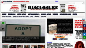 What Disclosurenewsonline.com website looked like in 2015 (8 years ago)