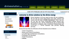 What Divinesolution.org website looked like in 2015 (8 years ago)