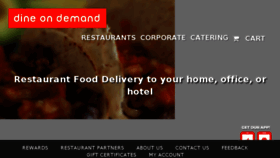 What Dineondemandonline.com website looked like in 2015 (9 years ago)