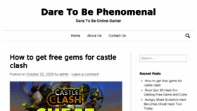 What Daretobephenomenal.com website looked like in 2015 (8 years ago)