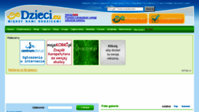 What Dzieci.eu website looked like in 2015 (8 years ago)