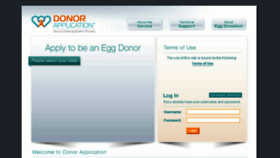 What Donorapplication.com website looked like in 2015 (8 years ago)