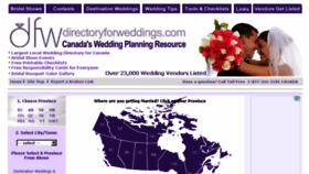 What Directoryforweddings.com website looked like in 2015 (8 years ago)