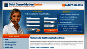 What Debtconsolidationunion.com website looked like in 2015 (8 years ago)