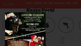 What Dinozatorland.pl website looked like in 2015 (8 years ago)