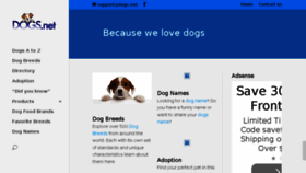 What Dogs.net website looked like in 2015 (8 years ago)