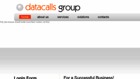What Datacallsgroup.com website looked like in 2015 (8 years ago)