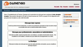 What Damengo.com website looked like in 2015 (8 years ago)
