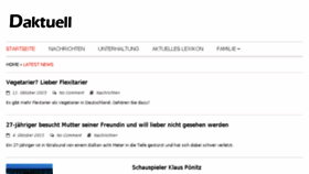 What Daktuell.de website looked like in 2015 (8 years ago)