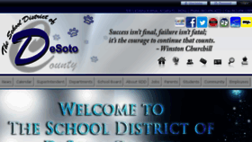 What Desotoschools.com website looked like in 2015 (8 years ago)
