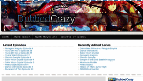 What Dubbedcrazy.net website looked like in 2015 (8 years ago)
