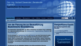 What Dewender.de website looked like in 2015 (8 years ago)