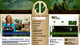What Desplaines.org website looked like in 2015 (8 years ago)