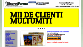 What Discretfarma.ro website looked like in 2015 (9 years ago)