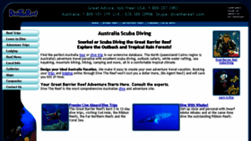 What Divethereef.com website looked like in 2015 (8 years ago)