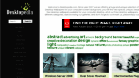 What Desktopedia.com website looked like in 2015 (8 years ago)