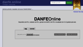What Danfe.online website looked like in 2016 (8 years ago)