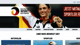 What Deutsche-sportlotterie.de website looked like in 2016 (8 years ago)