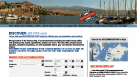 What Discoverlesvos.com website looked like in 2016 (8 years ago)