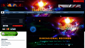 What Dimensionalrecords.com website looked like in 2016 (8 years ago)