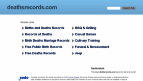 What Deathsrecords.com website looked like in 2016 (8 years ago)