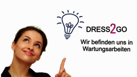 What Dress2go.de website looked like in 2016 (8 years ago)